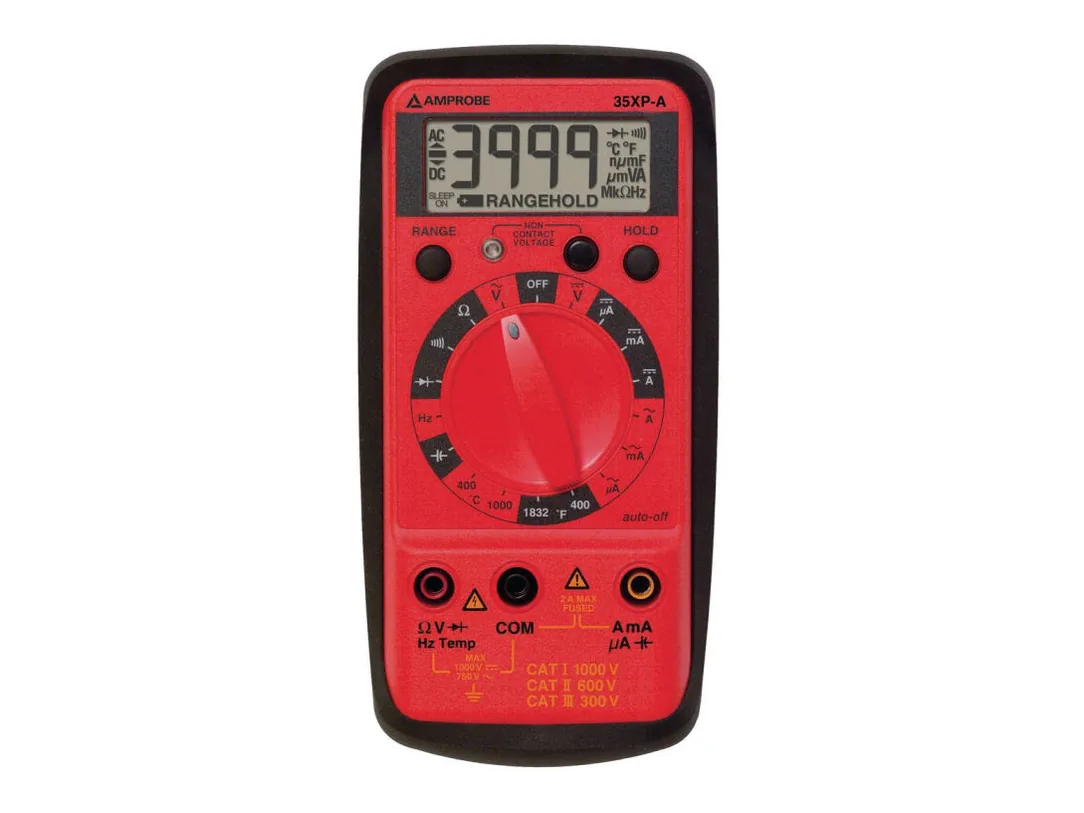 Amprobe 35XP-A Multímetro profesional con frecuencia, temperatura y capacidad — Comprobación Eléctrica