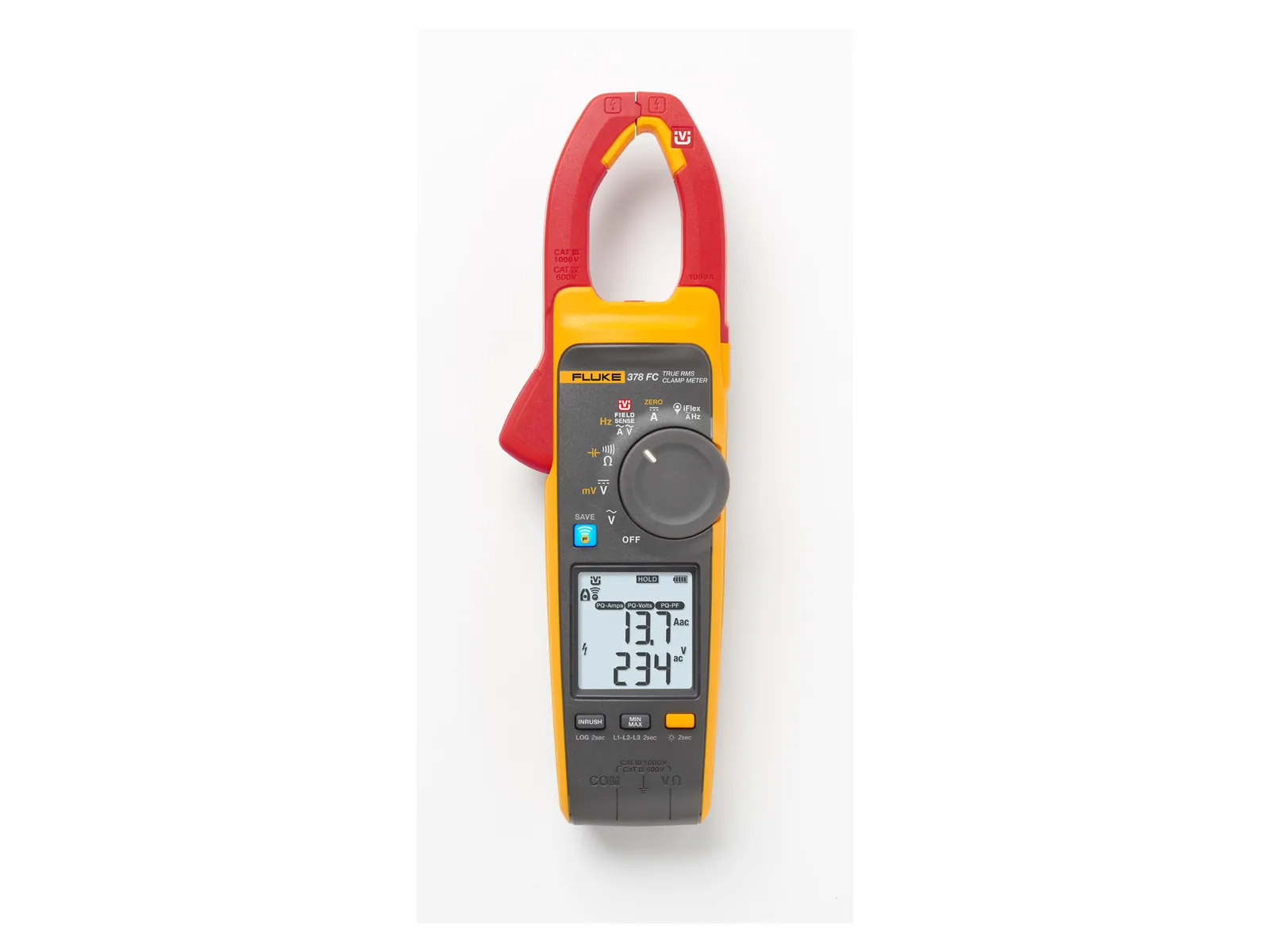 Fluke 378 FC Pinza amperimétrica de CA/CC de verdadero valor eficaz con iFlex — Comprobación Eléctrica
