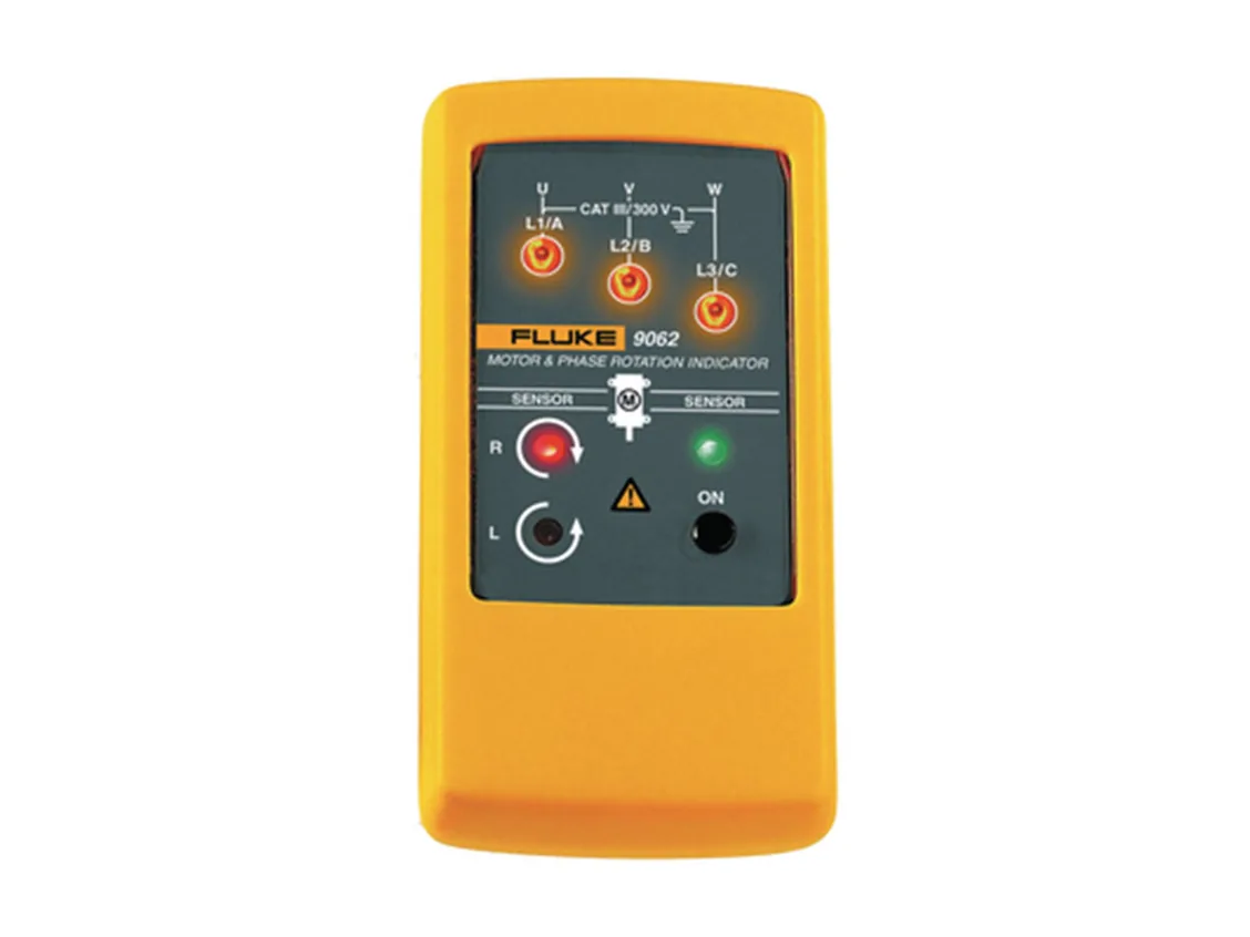 Fluke 9062 Indicador de rotación de fases y giro de motor — Comprobación Eléctrica