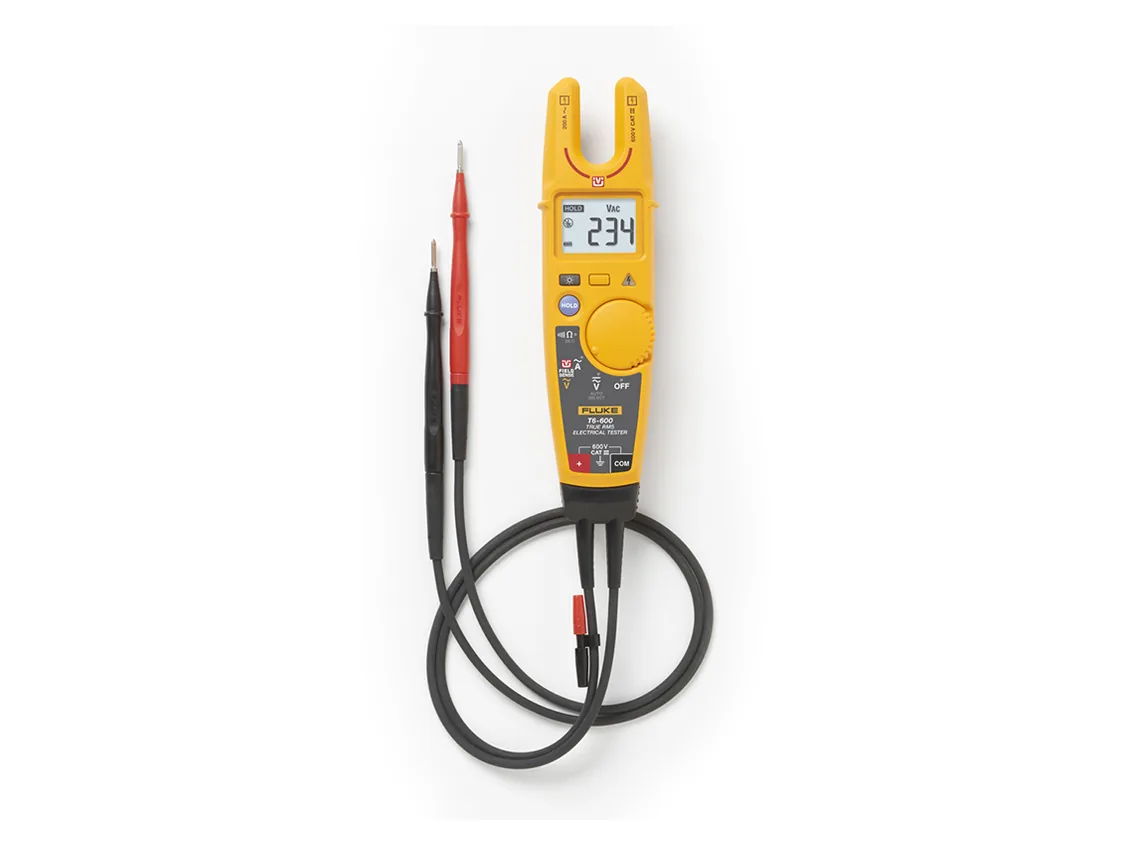 Fluke T6-600 Comprobador eléctrico con FieldSense, tensión, continuidad y corriente — Comprobación Eléctrica