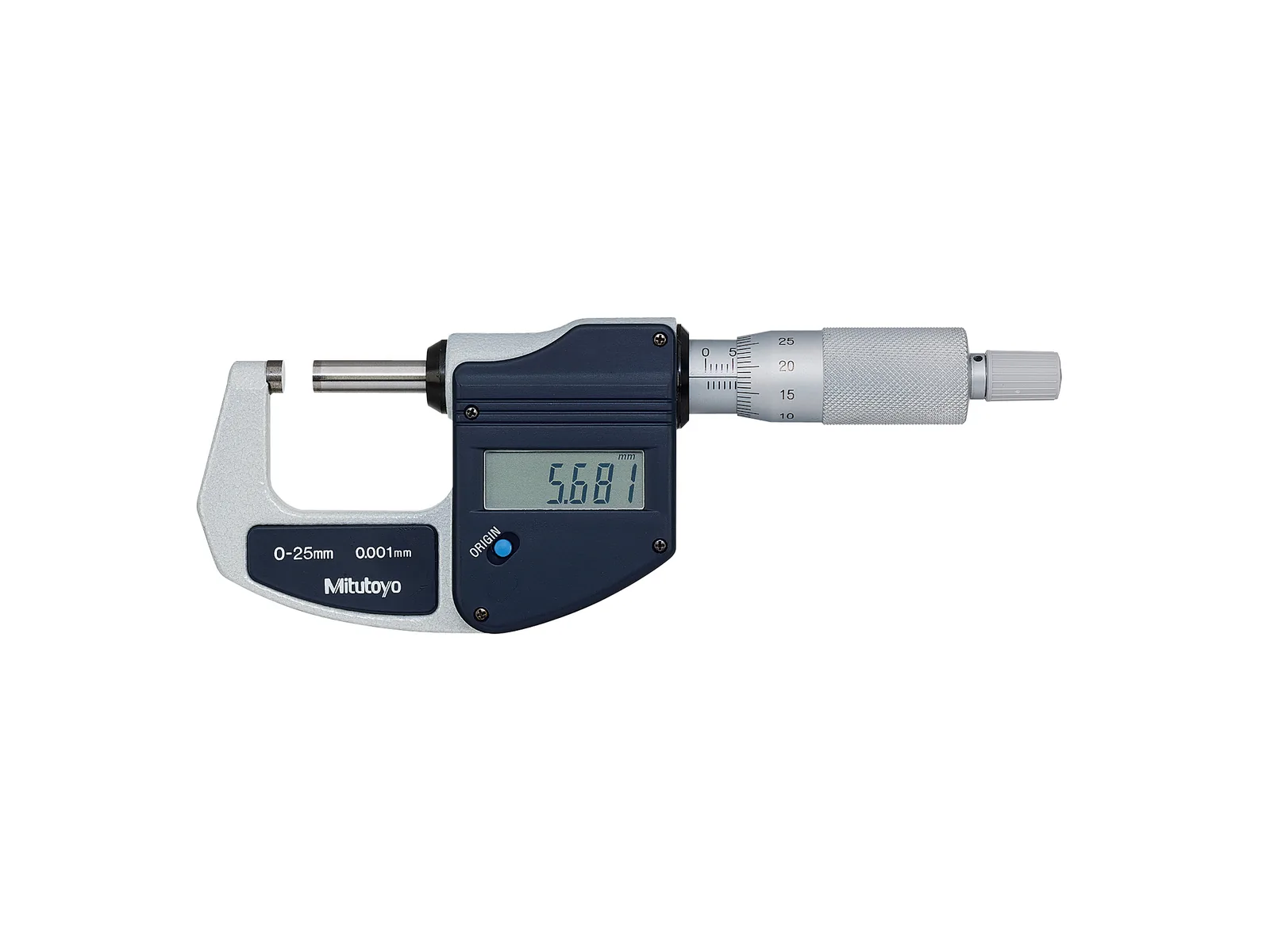 Mitutoyo 293-821-30 Micrómetro digital externo 0-25 mm 0,001 mm MDC Lite — Metrología Mitutoyo