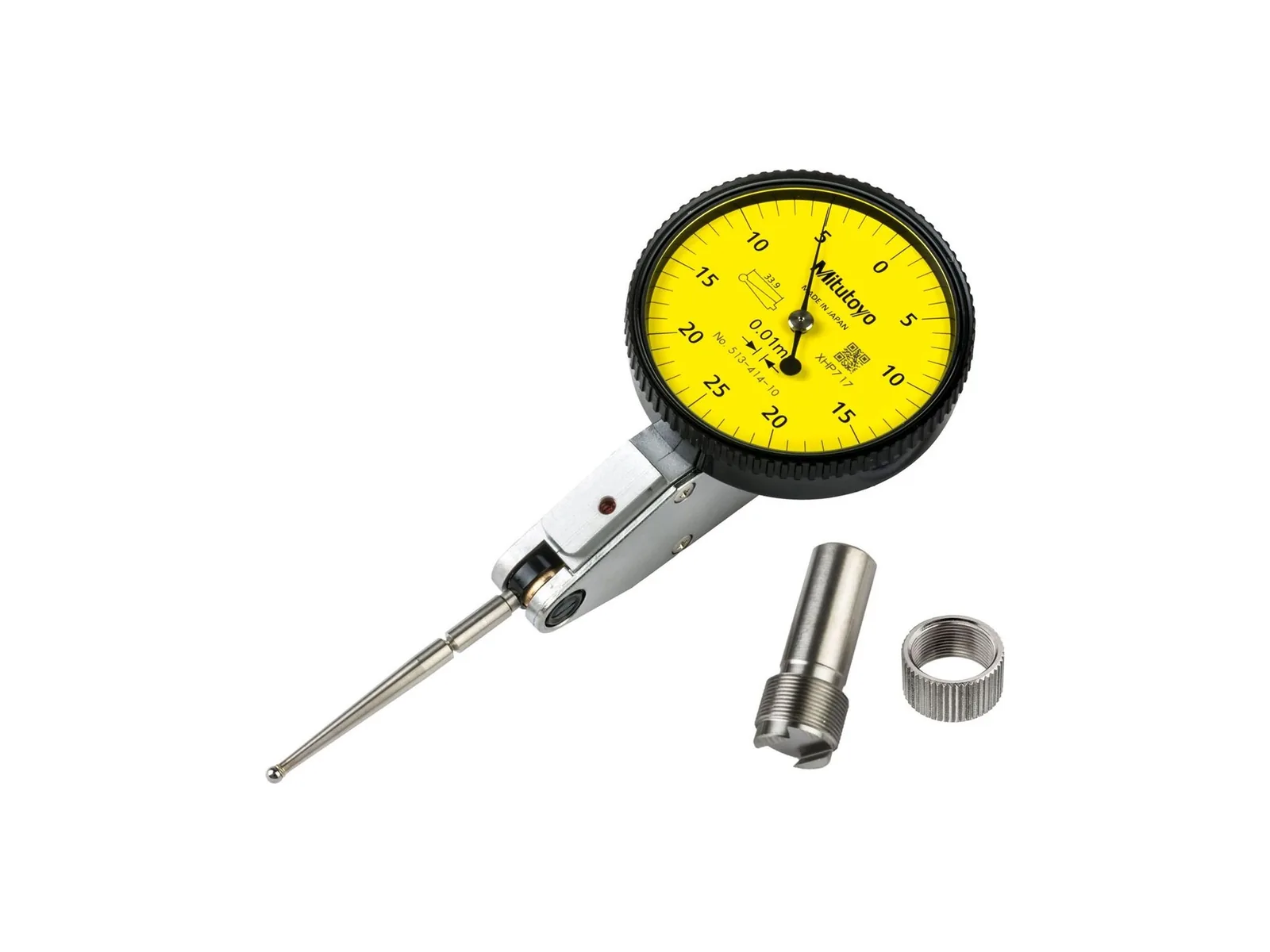 Mitutoyo 513-414E Reloj palpador, punta de metal duro, 0,5 mm / 0,01 mm — Metrología Mitutoyo