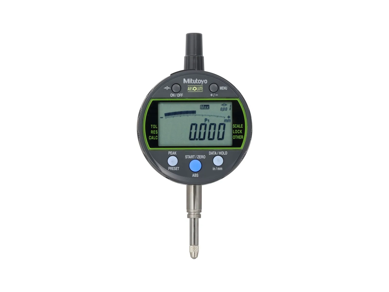 Mitutoyo 543-301-10 Reloj comparador digital ABSOLUTE ID-C 12,7 mm 0,001 mm, tapa con oreja, valores de máximo y de mínimo — Metrología Mitutoyo