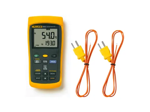Fluke 54 II B Termómetro digital de doble entrada con registro de datos — Medición de Temperatura