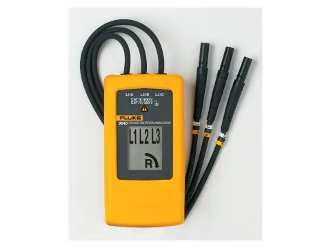 Fluke 9040 Indicador de rotación de fases — Comprobación Eléctrica
