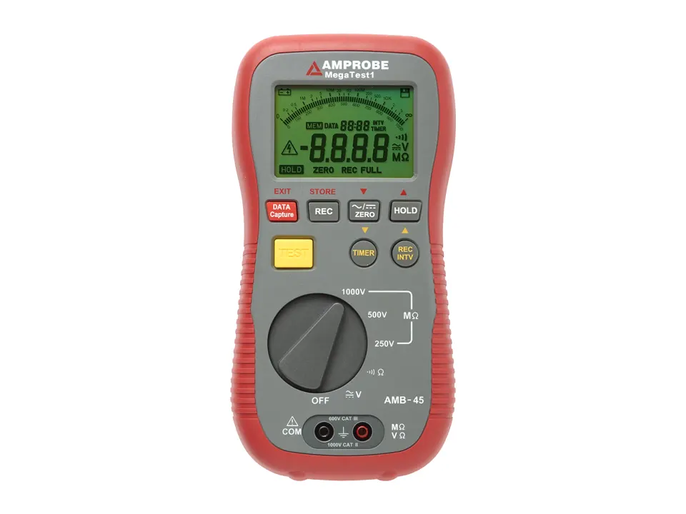 Fluke Amprobe AMB-45 Megóhmetro digital hasta 1000 V con conexión a PC